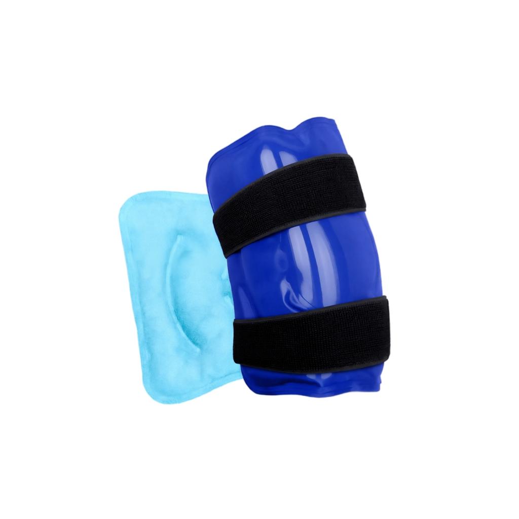 Gel Ice Pack for Knee Cold and Hot Therapy with Adjustable Nylon Straps Reusable Knee Wrap for Leg Pain Relief and Injury Recovery