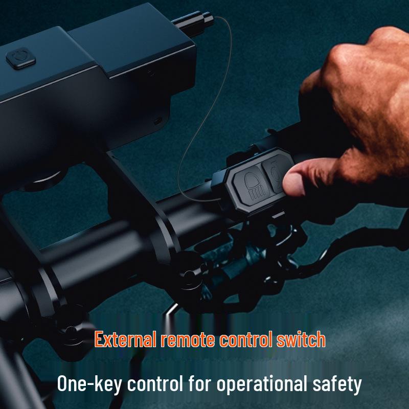 New Rechargeable High-Brightness Waterproof Bicycle Front Light with Horn for Night Riding
