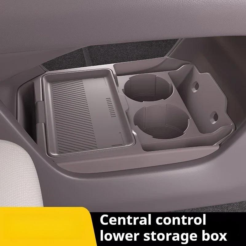 Silicone Storage Box For ZEEKR 7X Center Console Modification Anti-slip Pad Car Accessories Organizer Decoration