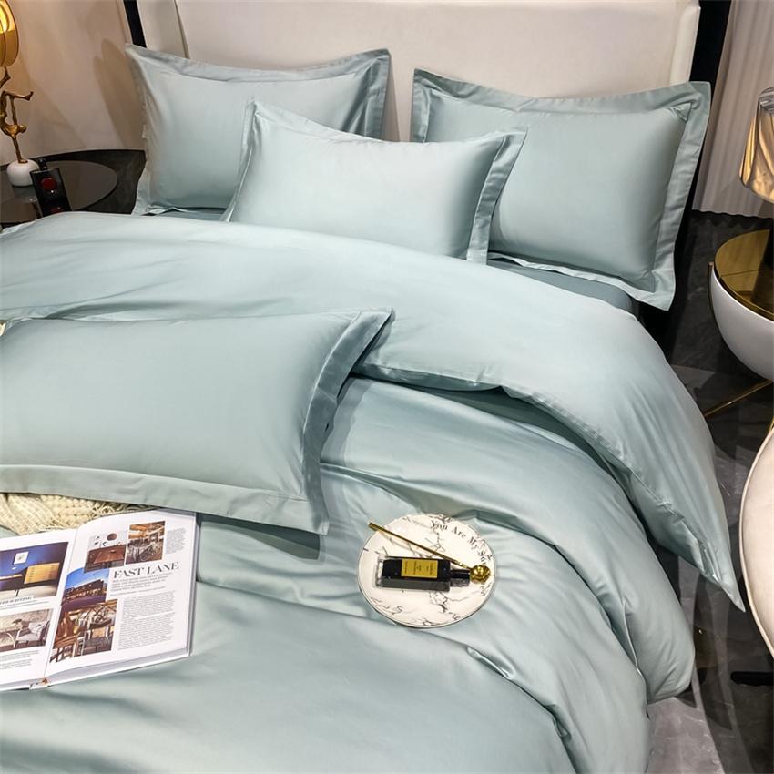 Luxury Bedding Set 100% Egyptian Cotton Duvet Cover Pillowcase Ru Europe Double Queen King Size Bed Linen Soft Bed Sheet Sets