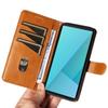 For Sony Xperia 10 VII Wallet Case T-Shape Lines Leather Phone Cover Stand