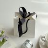 Small Business Accept Art Paper Material Luxury Gift Paper Bag Green Color Bows Handle Custom Paper Bag With Personal Logo Print