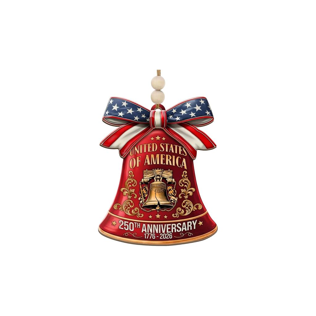 2D Acrylic 250th Anniversary Hanging Ornament Independence Day Themed Decorative Hanging Ornament for Celebration and Home Decor