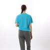 Champion Short Sleeve Round Odor UV Graphic Logo Print Women's T-Shirt, Turquoise, CW-ZS305, Neck, Antibacterial, Resistant, Quick-Drying, Protection,