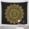 Indian Mandala Tapestry Wall Hanging Lotus Flower Bohemian Square Table Cover Home Decoration