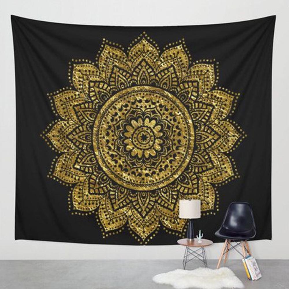 Indian Mandala Tapestry Wall Hanging Lotus Flower Bohemian Square Table Cover Home Decoration