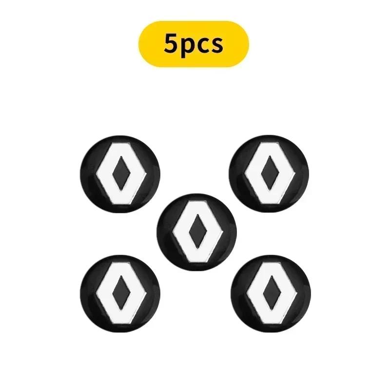Innenaufkleber 14mm Auto Fernbedienung Schlüssel Abzeichen Aufkleber Für Renault Clio Koleos Megane Espace 3 QM6 Kadjar Captur Scenic Fl