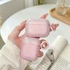 For Airpods 4 ANC 3 2 1 Glitter Rhinestone Case For Airpods Pro 3 Bling Matte Plastic Protective Earphone Shell+Metal Buckle