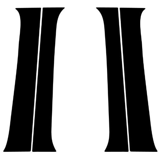 

Подходит для Toyota Tacoma 2016-2023, автомобильные стойки, наклейки на панель, глянцевое пианино, черные автомобильные накладки на окна и двери, комплекты 4 шт.