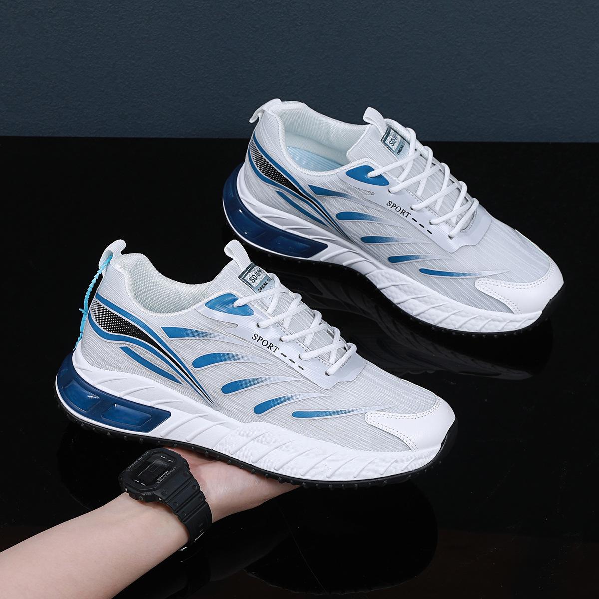 

Модная мужская обувь, летняя, новая, подростковая, сетчатая, дышащая, мягкая, повседневная, спортивная обувь, удобная, со шнуровкой, мужская, модная обувь, теннис 44