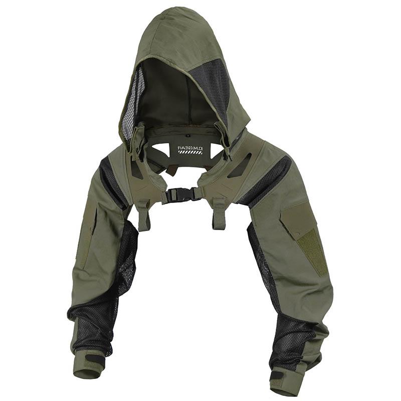 

BEPAN Hood And Sleeve Cover Tactical Chest Strap And Breathable Frog Suit M