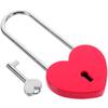 Litet Hjärtaformat Hänglås för Smyckeskrin Dagbok Resväska Ryggsäckslås med Nycklar Kistlås Lås för Bagage