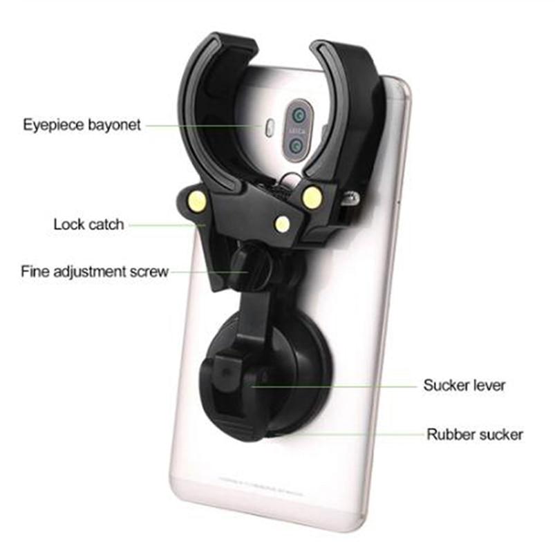 Buy PVC Spotting Scope Phone Bracket Cell Phone Adapter Universal Black