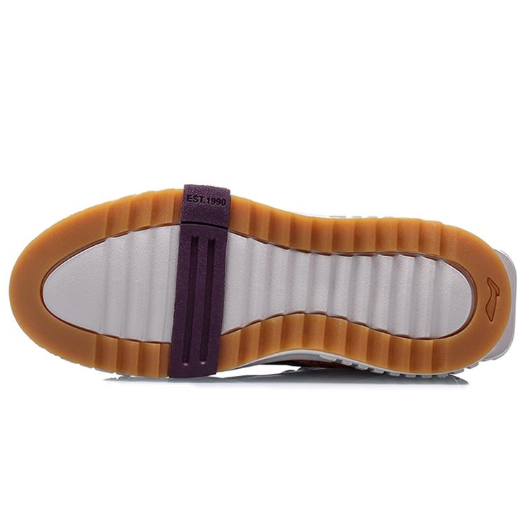 Li Ning Unblock Slip Resistant Abrasion Resistant Low Top Skateboard Shoes Men's Black White Orange AGCQ199-3