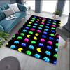 Pac-Man Game Theme  Rug Non-Slip Round Carpet Gaming Room Bedroom Living Room Floor Mat Decoration