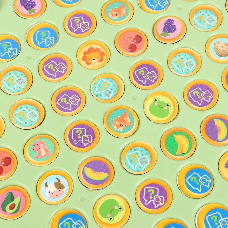 1 Set Bambini Adulti Gioco da Tavolo Sociale Scacchi a Capovolgimento Animale Gioco Divertente di Memoria Giochi da Tavolo Giocattoli Interattivi Genitore-Figlio per Feste in Famiglia
