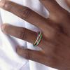 Colorful Stainless Steel 6-Ring Set for Men and Women - Fashionable and Unique Jewelry, R-599
