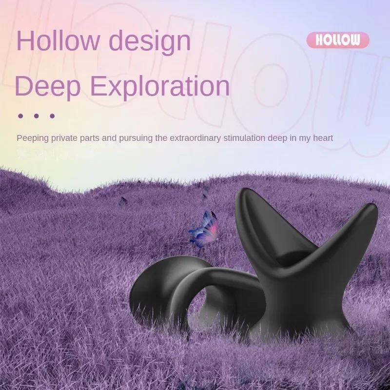 Vshaped Silicone Hollow Butt Plug Speculum Anus Expander Tunnel PeekingInto The Vagina and Anal Adult Women Men Gay