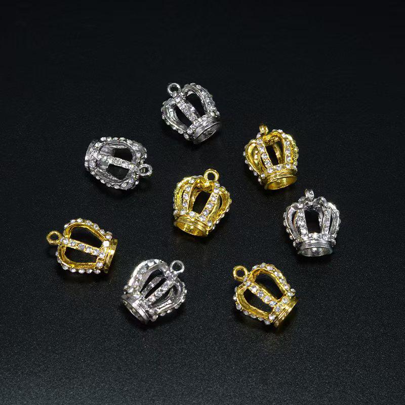 Crystal Ball Mini Base with Metal Violent Bear Crown: Handmade Accessories & Crafts for Gifts and Decoration.