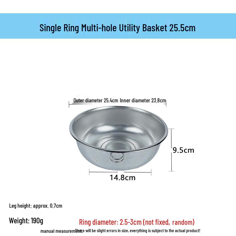 Stainless Steel Fine Mesh Multi-Purpose Colander and Strainer Basket