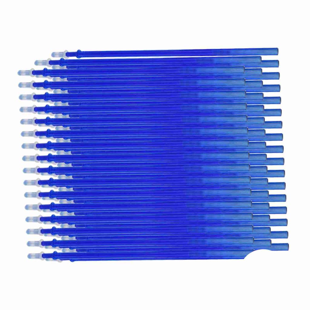 50 Pieces Blue Ink Erasable Gel Ink Pen Refills Fine Point 0.5mm Replacement Gel Pen Refills for Erasable Pens Office
