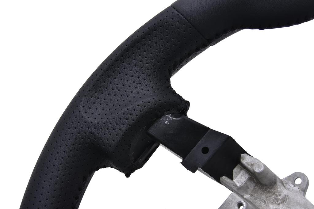 LANBO original steering wheel gun grip all leather 200 series D-shaped [Hiace 4-7 type]