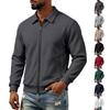Herren Freizeit-Sport-Reißverschlussjacke mit Stehkragen für den täglichen Gebrauch und Outdoor-Aktivitäten