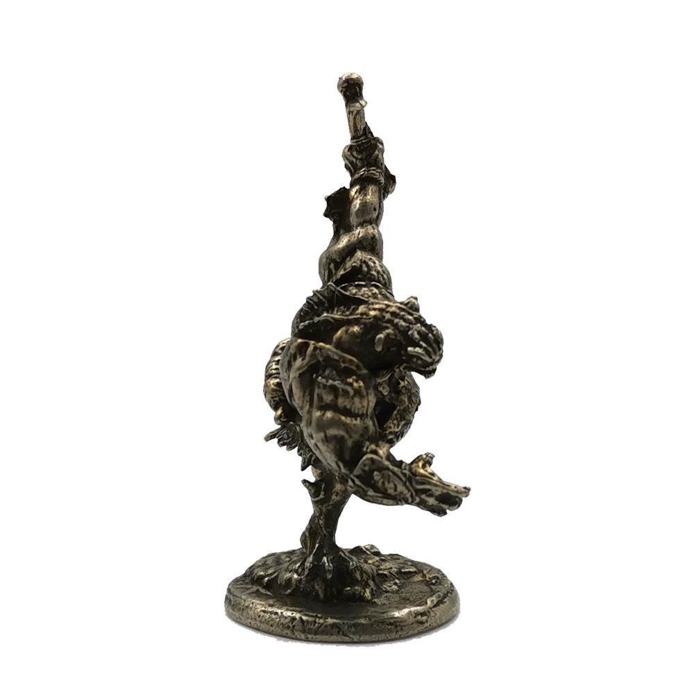 Lizard Man Soldiers Models Toy Figurines Miniatures Metal Copper Mens Gifts Desktop Ornaments Decorations Crafts