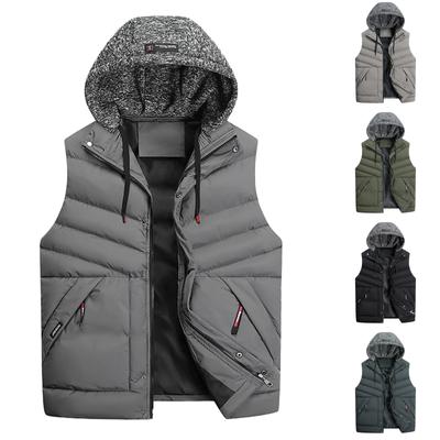 Casual Men'S Vest Men'S Loose Autumn And Winter Warm Down Cotton Vest Coat