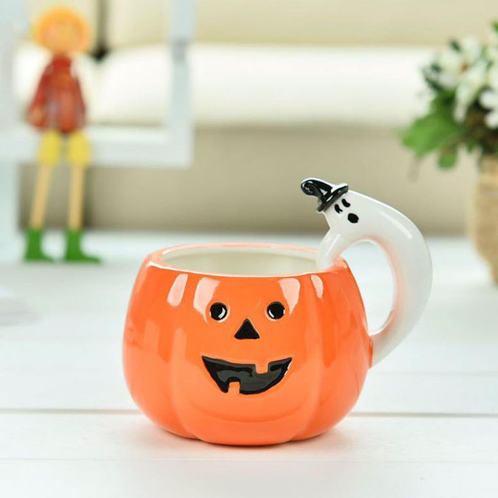 Kubek na Halloween Kubek z dynią Prezent na imprezę tematyczną Kubek ceramiczny Zabawny kubek Prezent Odpowiedni dla Dzieci Kobiet Mężczyzn
