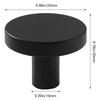 Universal Wardrobe Door Knobs Gold Aluminum Alloy Cabinet Pulls Round Single Hole Drawer Handles Modern Kitchen Hardware