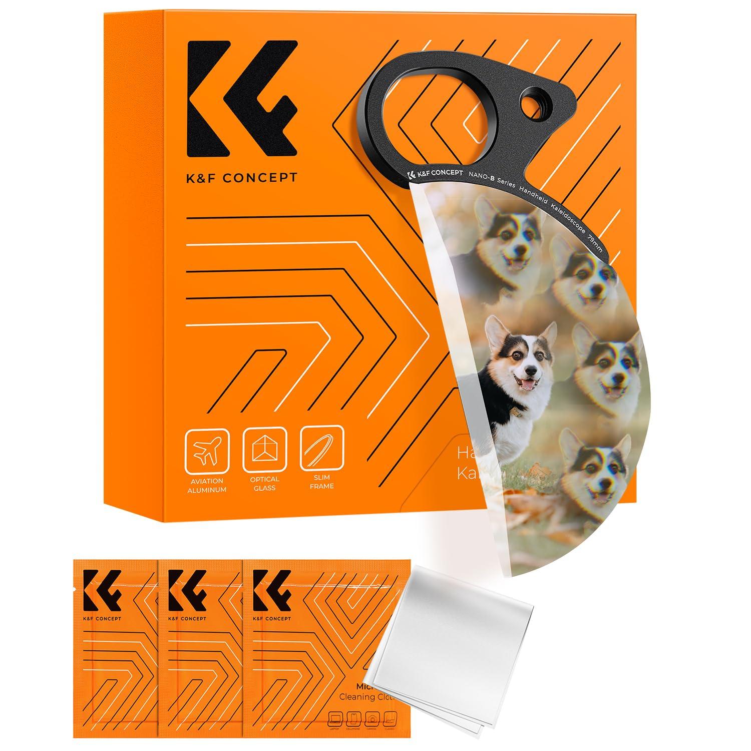 

Concept Handheld Semicircular Kaleidoscope Prism Filter 79mm Kaleidoscope Filter Optical Glass Prism Prism Filter Changeable Number of Subjects