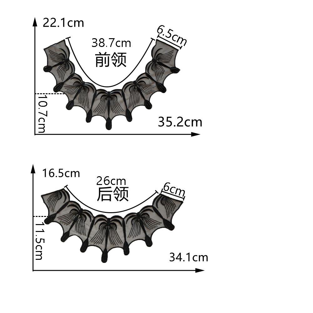 

Мода Кружево Ажурная Сетка Кружево Сделай сам Шитье Вышивка Кружево Передний Воротник Декоративные Аксессуары для Одежды Style 1282-1281 (1 pair)