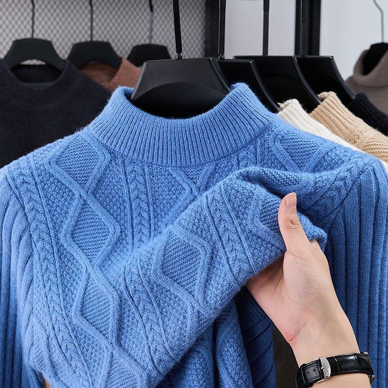 

Warm Sweater Women s Autumn and Winter Round-neck Long-sleeved Pullover T-shirt Casual Sweater Knitted Sweater M