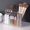 High Quality Acrylic Pen Holder Transparent 6 Grids Pen Container Sorting Storage Desktop Organiser Stationery Storage Box