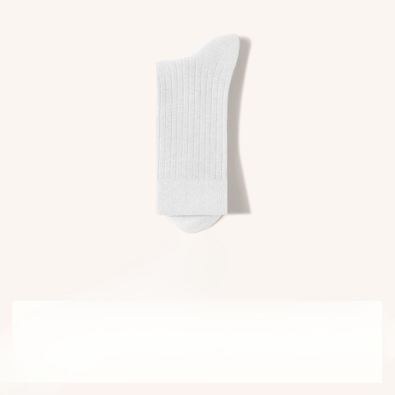 Men's Spring and Autumn Pure Cotton Deodorant Sweat Absorbing Student Tube Socks