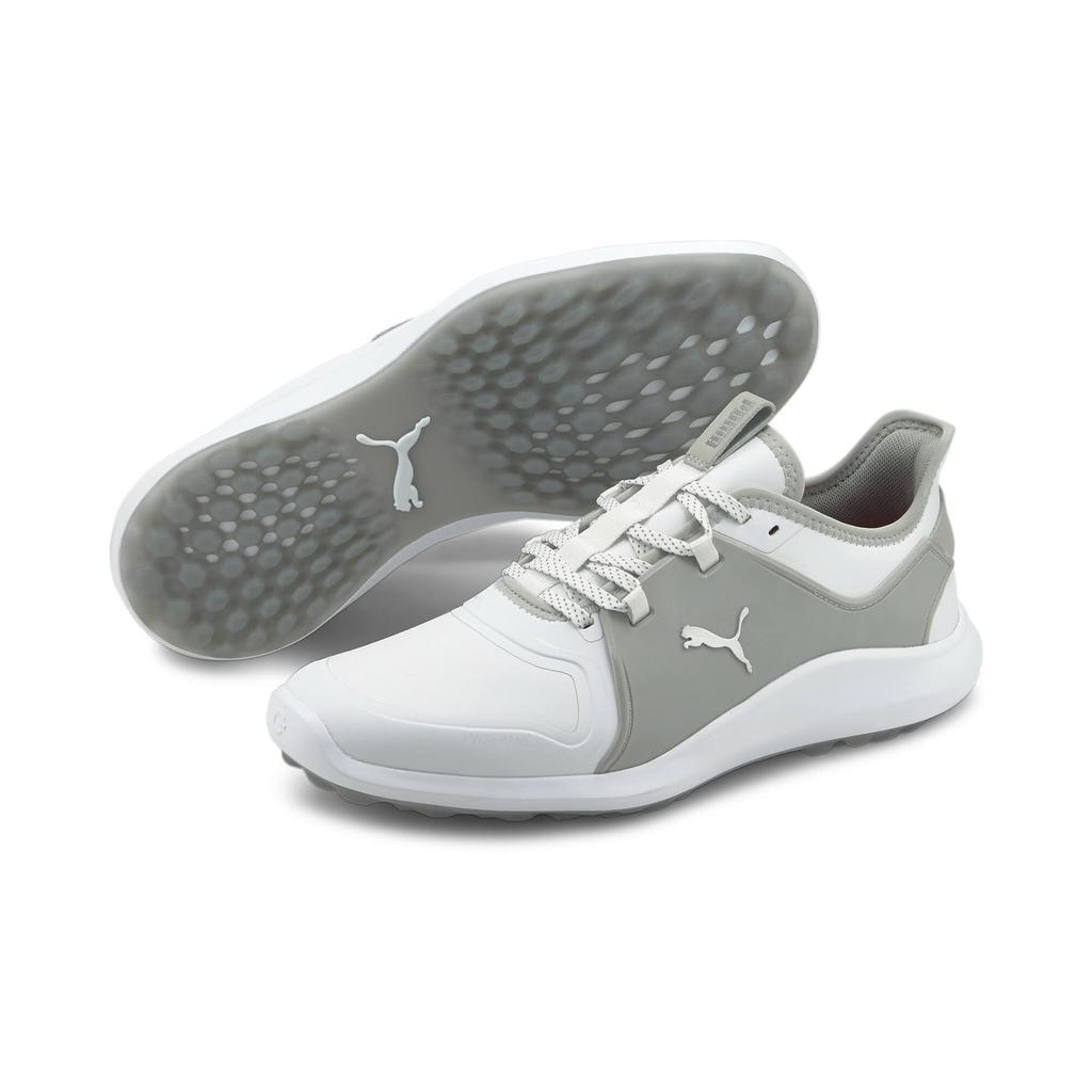 Golf Spikeless Shoes Ignite FASTEN8 Pro Puma Rise cm 3E [PUMA] Men's White/Puma Silver/High 27.0