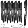 Coruscant Ultra Fine Point Permanent Markers, 12 Pack Extra Fine Tip 0.4 Mm Black Marker, Quick-Drying, Waterproof, Fade-Resistant, Ideal for Home,