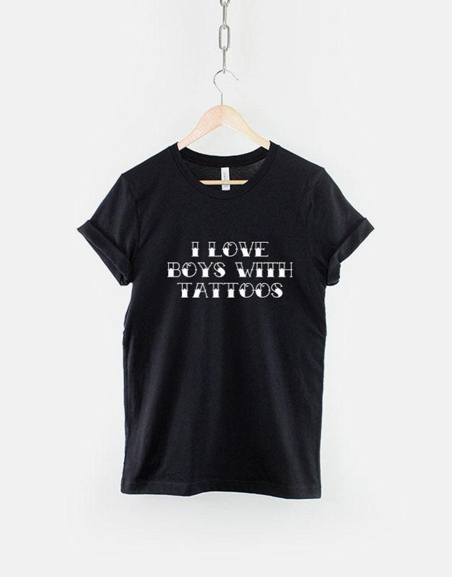 Inked Tattoo Shirt, Edgy Streetwear T Shirt, Alternative Graphic Tee, Gift for Tattoo Lover M