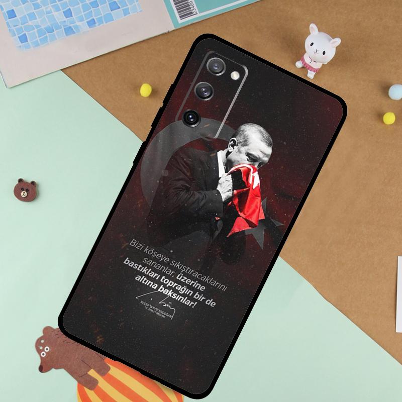 President Turkey Recep Tayyip Soft Case For Samsung Galaxy S25 Ultra S9 S10 S20 S22 S21 Plus S23 FE S24 Ultra Funda Cover