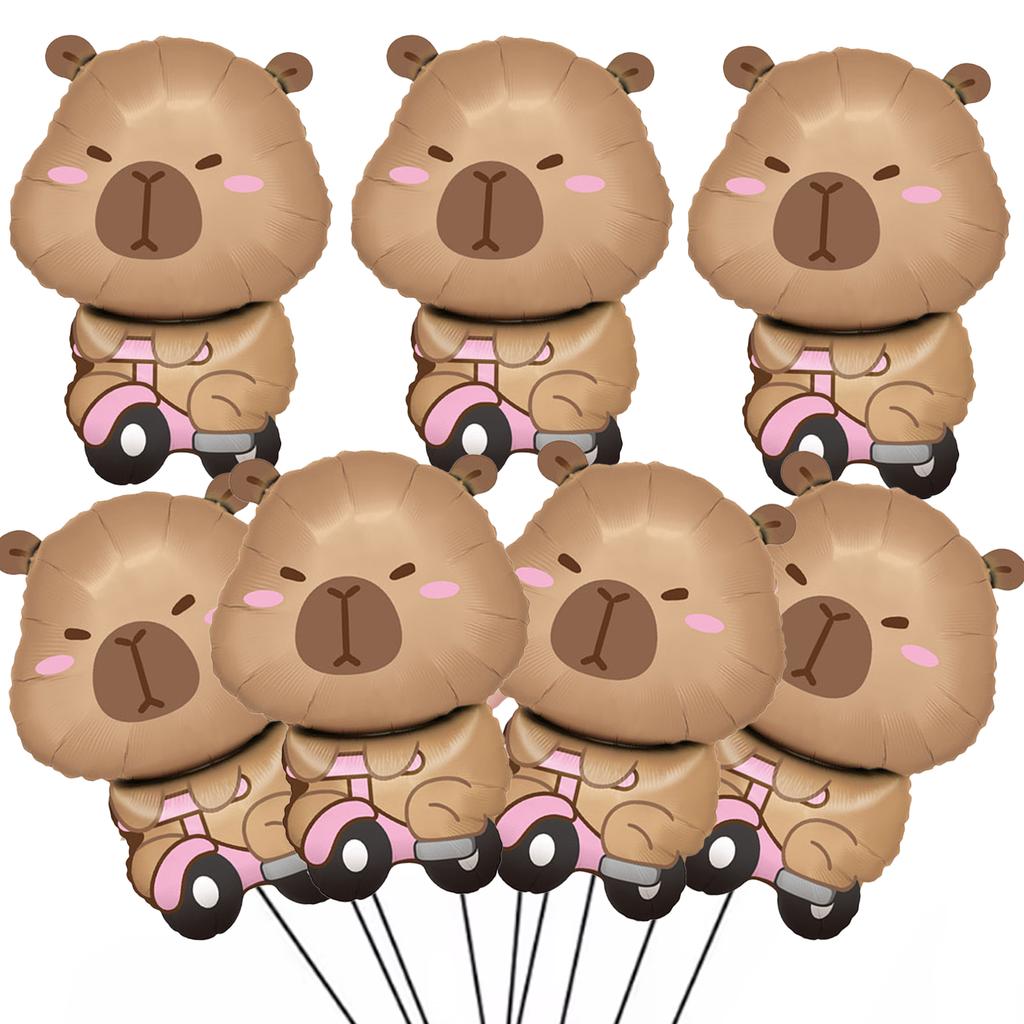 Capybara Disposable Tableware Set  Birthday Party Capybara Tablecloth Cups Plates Napkin Banner Cake Topper Kids Party Supplies
