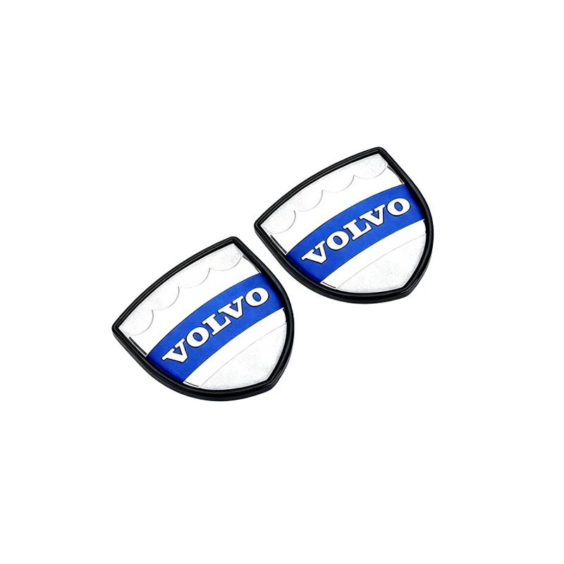 

2 шт. Значок-щит з логотипом лося Volvo, 3D металева наклейка для всіх багажників, крил автомобіля - Аксесуари для декору авто
