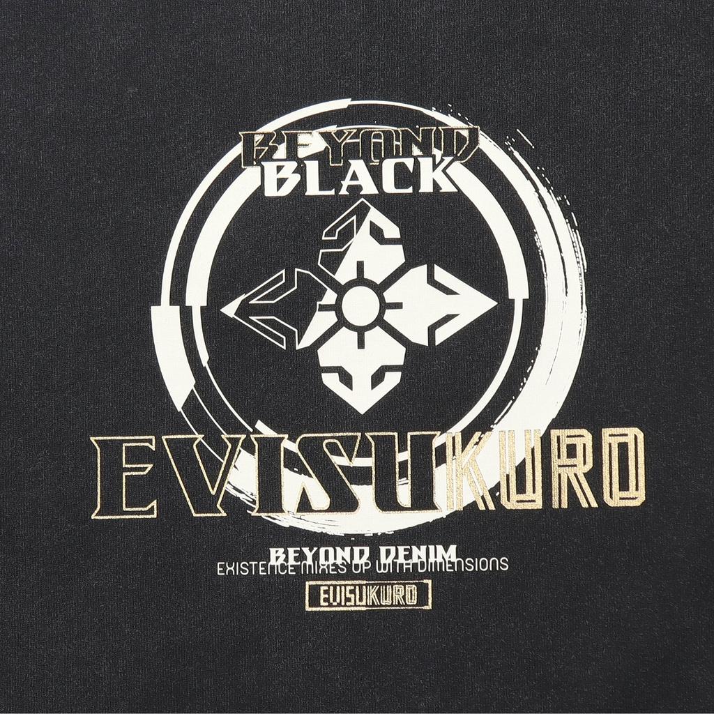 Evisu SS21 Family Flower Logo T-Shirt Men Tops Black 2ESGNM1TS561BZ