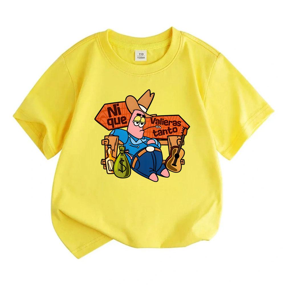 Kids Boys Girls 100% Cotton Crew Neck Short Sleeve T-Shirt,