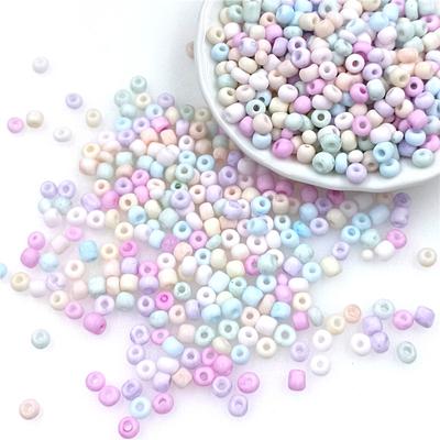 400 Stücke 3/4mm Handgemachte Accessoires Halskette Schmuck Perlen Material DIY Ohrringe Armband Creme Reis Perlen Matte Mode