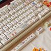 Cute Forest Band Keycaps Five-Sided Thermal Sublimation Pbt Cherry Moa For Diy Aula F75/F99 White Cute Keycaps 140Keys