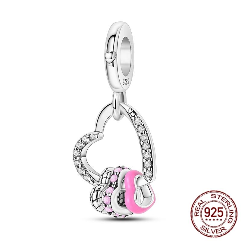 Copper Dragon Firefly Butterfly Puppy Heart Plane Travel Charms Fit Original Bracelet Zircon For Women Gift Gift