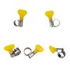 36pcs Key Type Adjustable Stainless Steel Hose Clamp Kit Plastic Handle Mutiple Size Clamps For Natural Gas Pipe