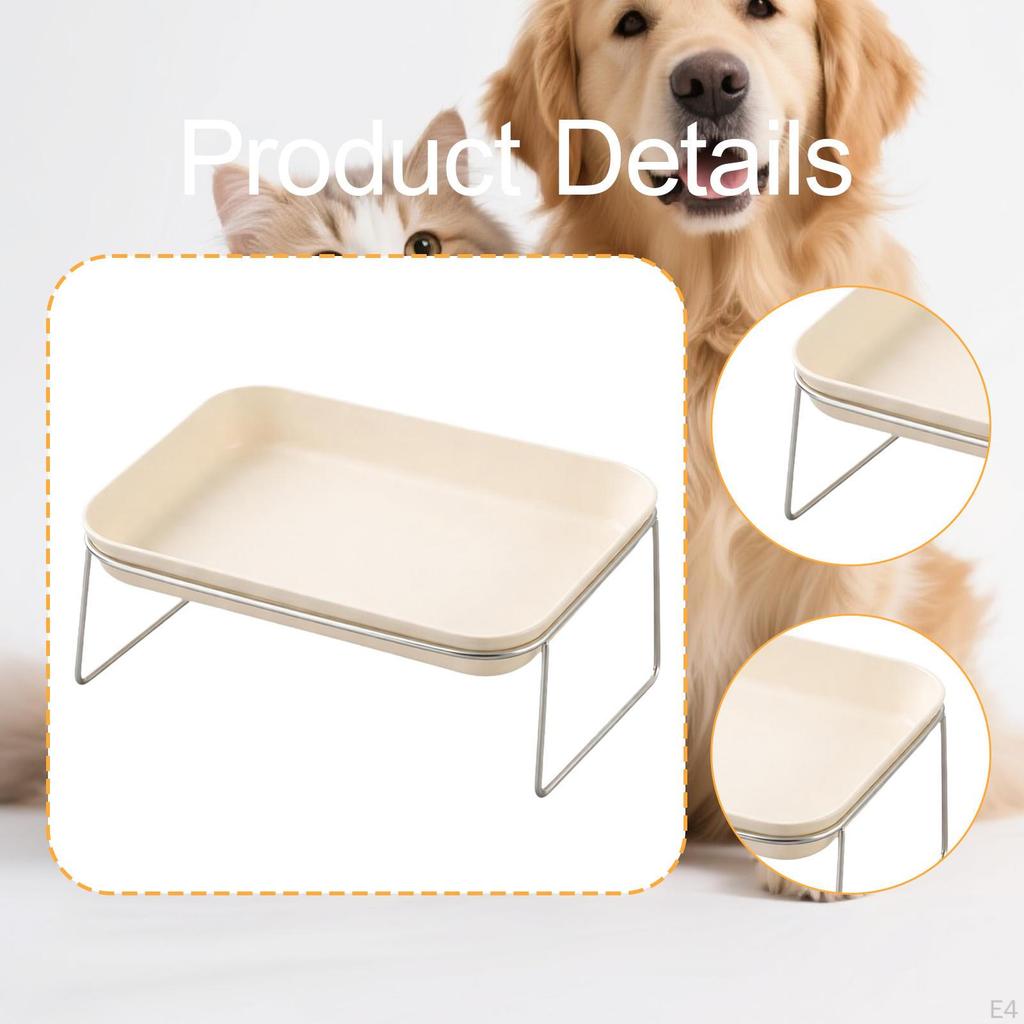 Bowl Easy to Clean Elevated Pet Feeder Raised Cat Food for Small Pets Little Dogs