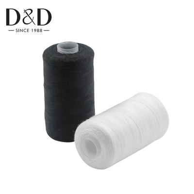 Home Sewing Thread DIY Hand Sewn Black And White Thread 500m 402 Polyester Sewing Thread Material